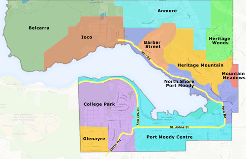 Port Moody map
